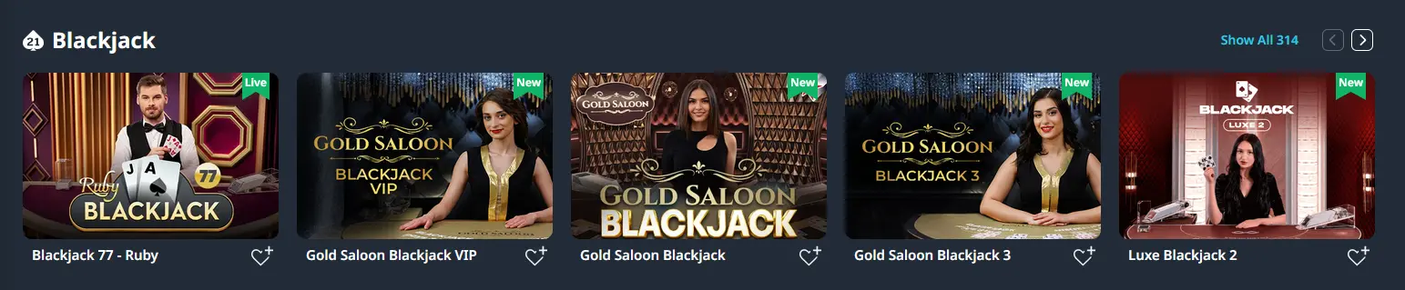 Buran Casino live blackjack table dealt by Evolution Gaming